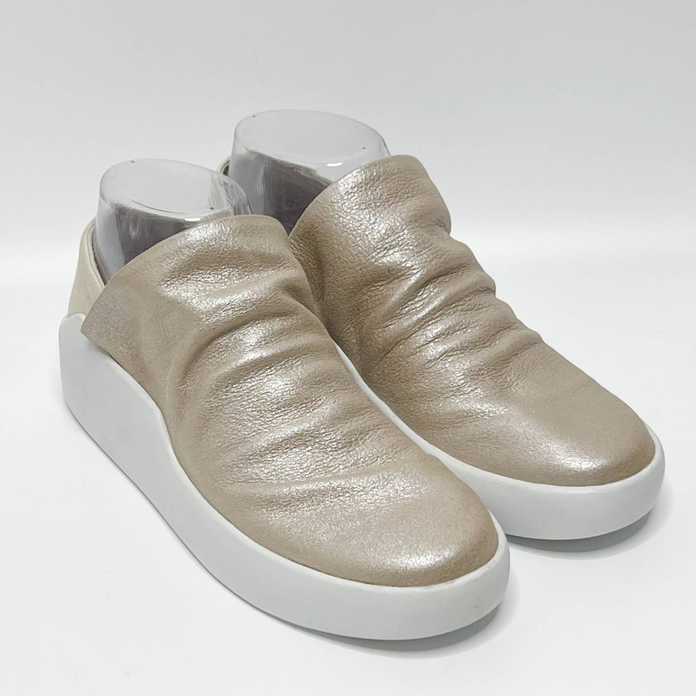 Kelsi Dagger Sz 6 Seraphine Rose Gold Metallic Leather Slouch Sneakers NWOB $130